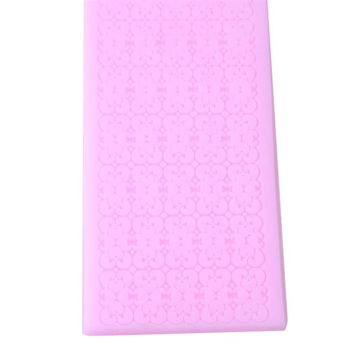 Yingwei Pink Lace Flower Style Silicone Cake Mold Chocolate Sugarcraft Decorating Fondant Tool N2