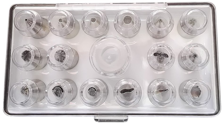 17 Piece Cake Decorating Tips Set By SweetyRose Professional Icing Tip Set With Reusable Coupler & Storage Case...