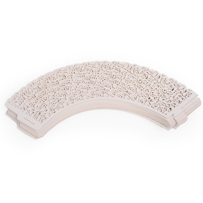 ELENKER 120pcs New Little Vine Lace Laser Cut Filigree Cupcake Wrapper Liner Baking Cup Muffin Case Trays Wedding... N5