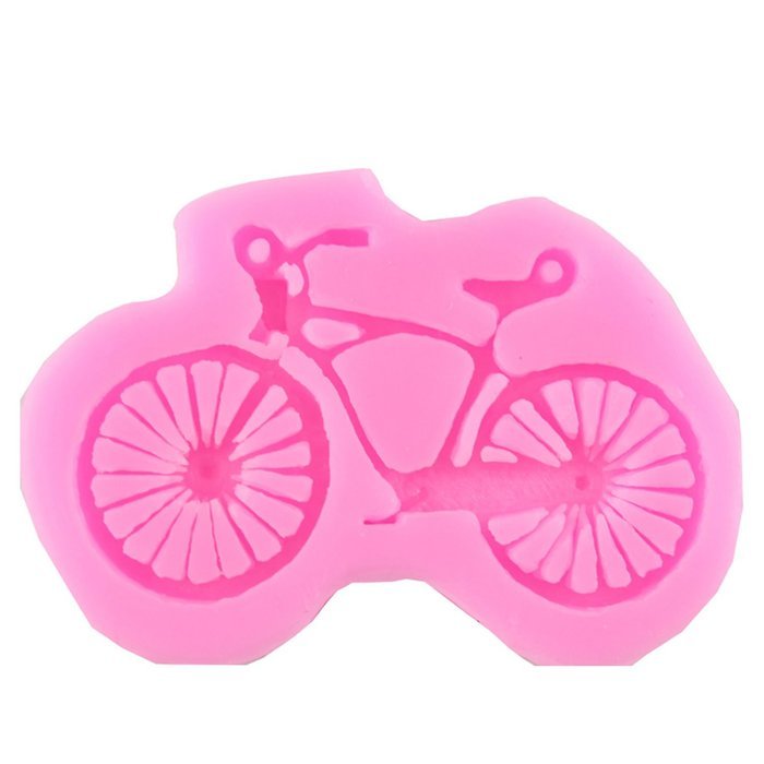 Mujiang Bicycle Silicone Fondant Mold Bike Chocolate Cake Decorating Sugar Molds