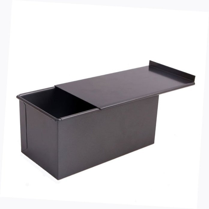 NEESHOW Carbon Steel Mold Nonstick For Cake Or Toast Making With A Lid-Black