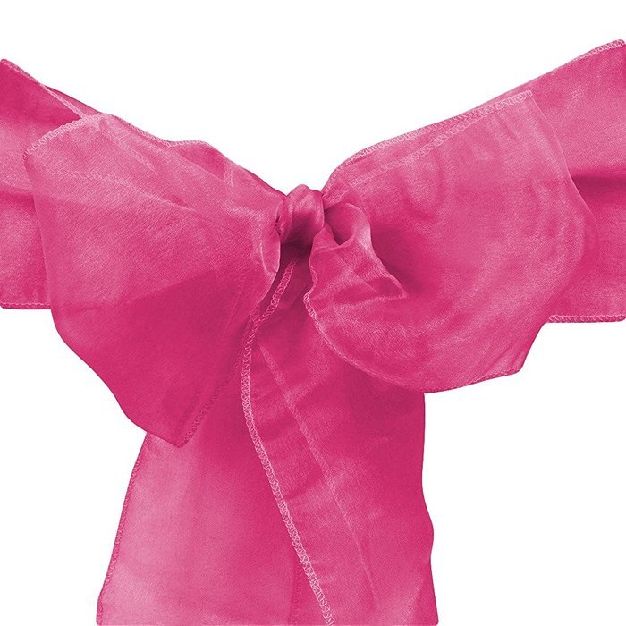LinenTablecloth Organza Sash (10-Piece) Eggplant N5