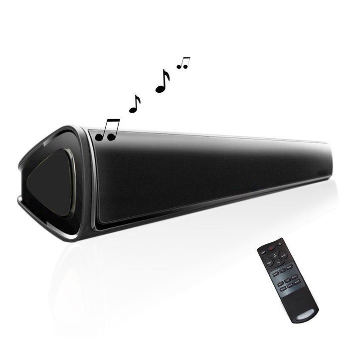 LONPOO 60W Slim Bluetooth TV Soundbar Subwoofer with Enhanced BASS Remote Control 3-Audio Modes for LED TV, PC... N4
