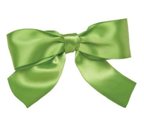 CK Products Package of 100 3 1/2 Inch Bow Twist Tie, Green