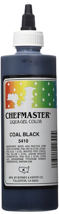 Chefmaster Liqua-Gel Food Color, 10.5-Ounce, Black N2