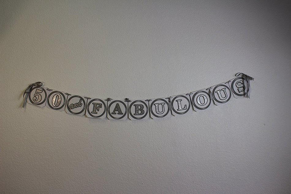 All About Details Silver 50 & Fabulous Banner N3