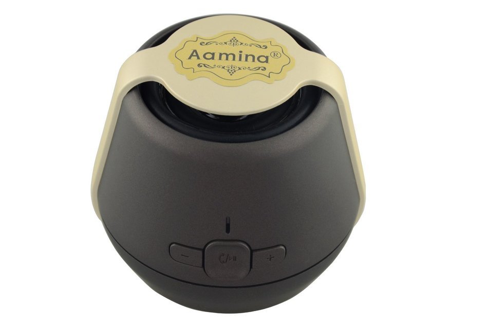 Aamina Wereless Bluetooth Subwoofers Card Small Speaker (Glod) N3