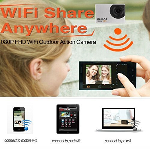 iShare Wifi S600W 1080P Sport Action Camera Camcorder Waterproof N3