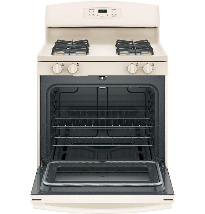 GE JGB635DEKCC 30" Freestanding Gas Range in Bisque N3