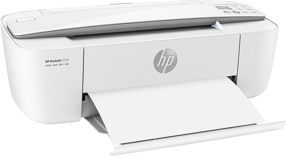 HP - Deskjet 3755 Wireless All-In-One Instant Ink Ready Printer N6