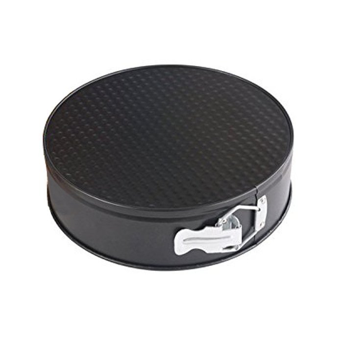 Springform Pans Set of 3,9-inch,10-inch,11-inch,Made of Non-Stick Black Aluminum,Dishwasher Safe N3