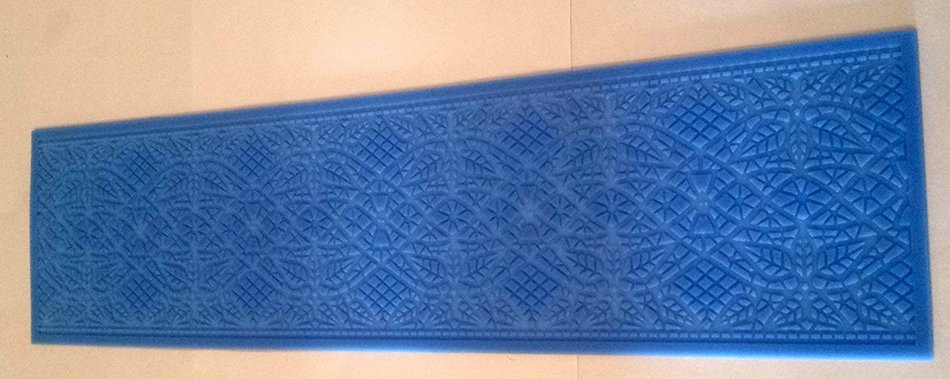Art Nouveau Floral SLM015 Large Silicone Lace Cake Mat Edible Sugar Tool Mould