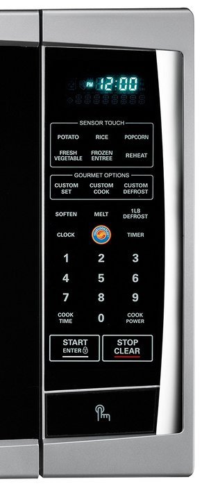 LG LCRT1510SV 1.5 Cu Ft Counter Top Microwave Oven With True Cook Plus and EZ Clean Oven, Silver Color N4