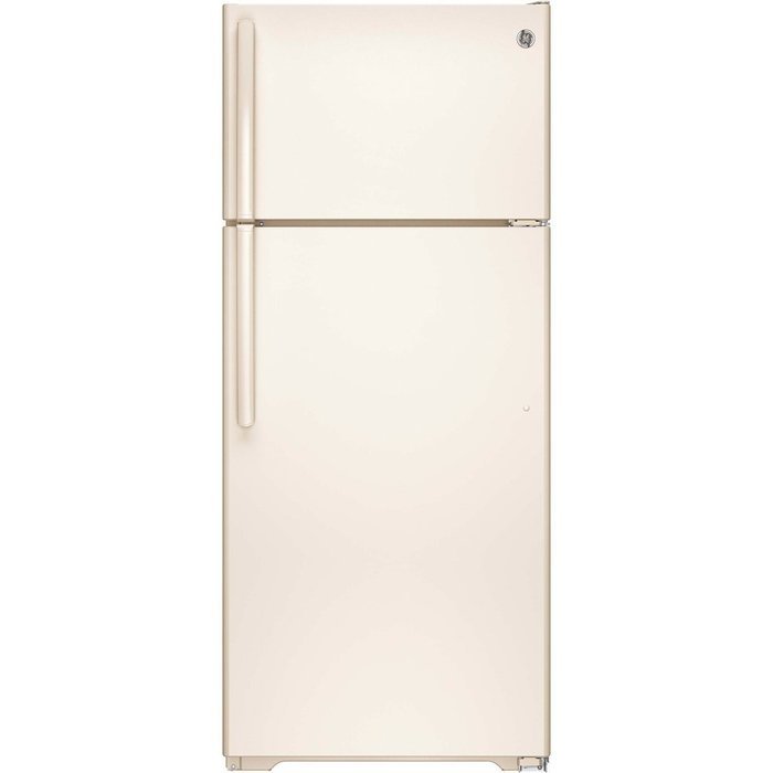 GE GIE18GTHCC 17.5 Cu. Ft. Bisque Top Freezer Refrigerator - Energy Star N3