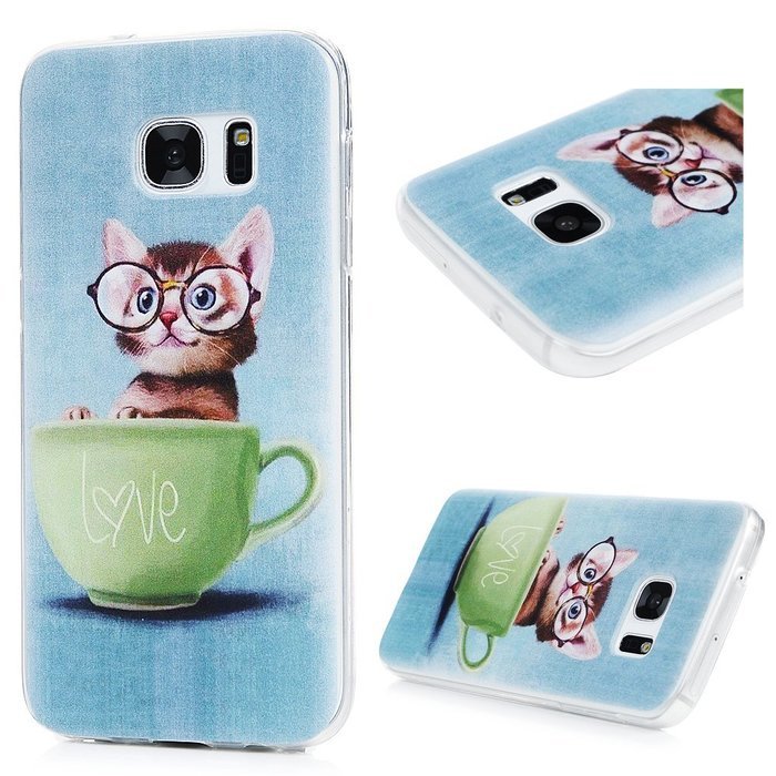 Badalink Galaxy S7 TPU Case Shockproof Soft TPU Flexible Easy Grip Rubber Bumper Slip Resistant Protective Colorful... N49