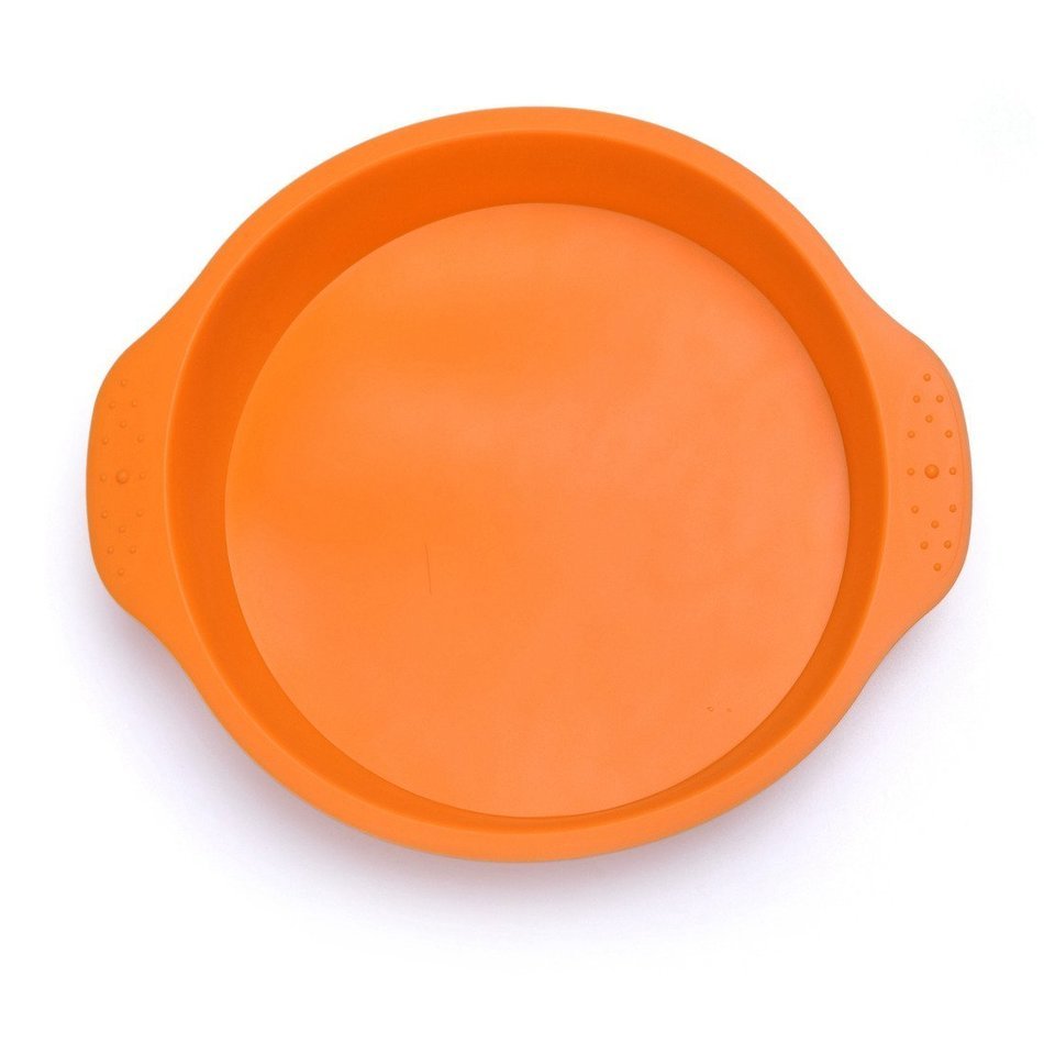 20cm (8 Inches) Silicone Round Cake Pan with Handle Suitable for All Types of Baking and Roasting Silicone Round... N8