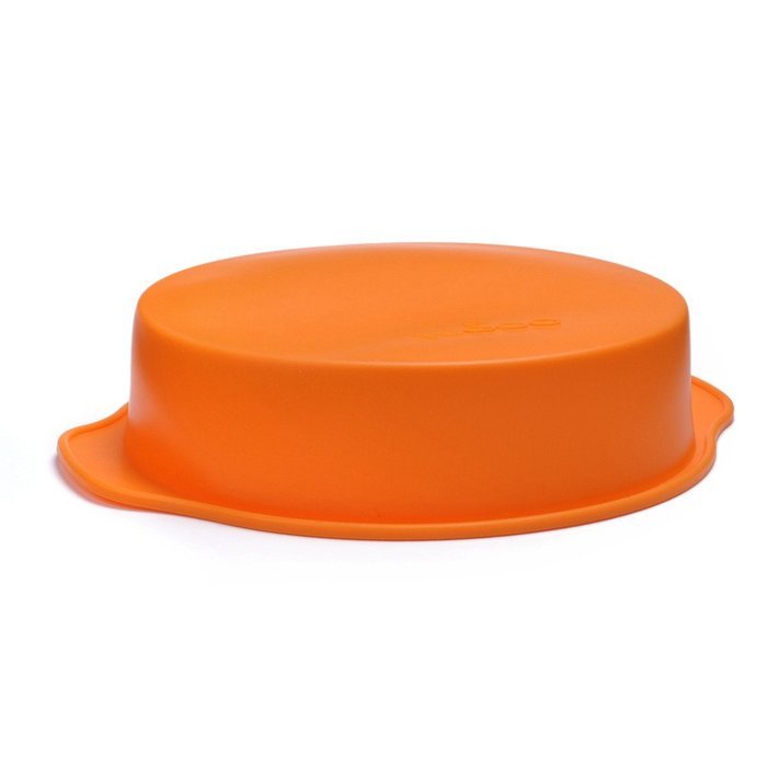 20cm (8 Inches) Silicone Round Cake Pan with Handle Suitable for All Types of Baking and Roasting Silicone Round... N10