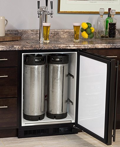Marvel Built-In Kegerator - X-CLUSIVE Premium 1 Faucet Home Brew Keg Tapping Kit - Overlay Door N5