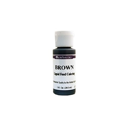 Lorann Oils Liquid Food Color, 1-Ounce, Brown N3