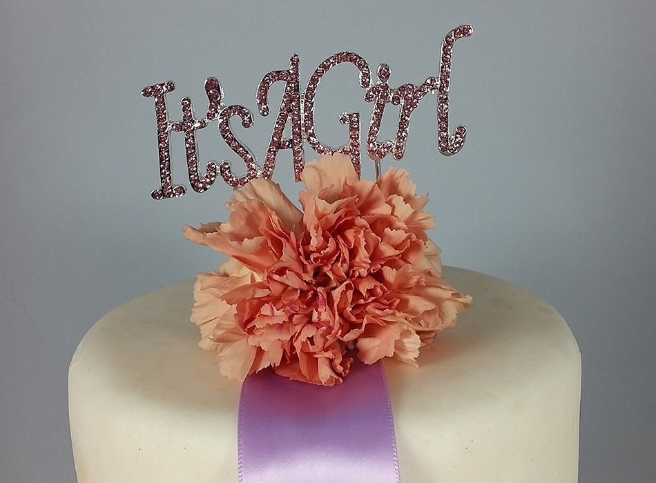 40 & Fabulous Rhinestone Crystal Cake Topper Silver, Gold Numbers, Letters, Bling Love, Wedding, Birthday, Anniversary... N7