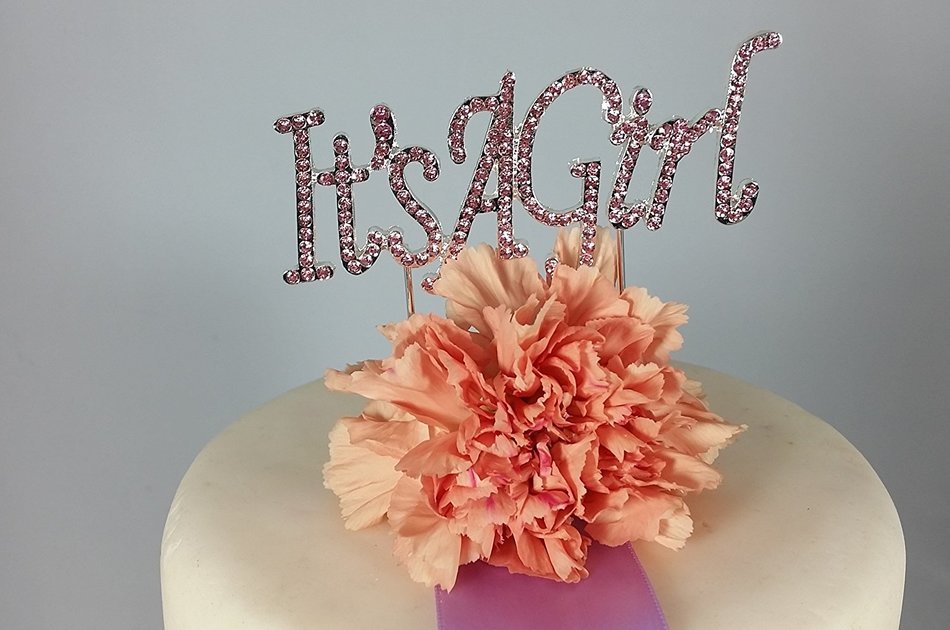 40 & Fabulous Rhinestone Crystal Cake Topper Silver, Gold Numbers, Letters, Bling Love, Wedding, Birthday, Anniversary... N8