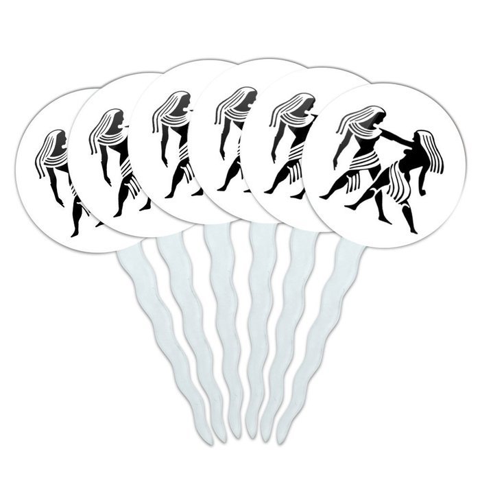 Set of 6 Cupcake Picks Toppers Decoration Zodiac Astrology Astrological Sign - Scorpio Zodiac Sign N24