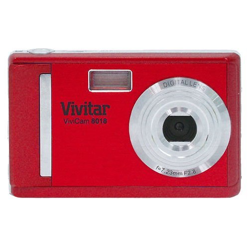 Vivitar Vivicam V8018ST 8.1MP Digital Camera - Red