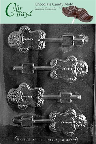 Cybrtrayd C441 Gingerbread Man Lolly Life of the Party Chocolate Candy Mold with Exclusive Cybrtrayd Copyrighted...