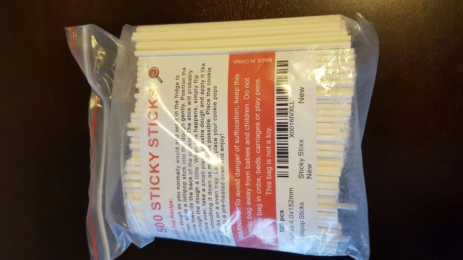 Paper Lollipop Sticks 6 Inch 500 pieces. Perfect for Candy Making, Eco and Environmentally Safe 100%, Oven Safe... N4