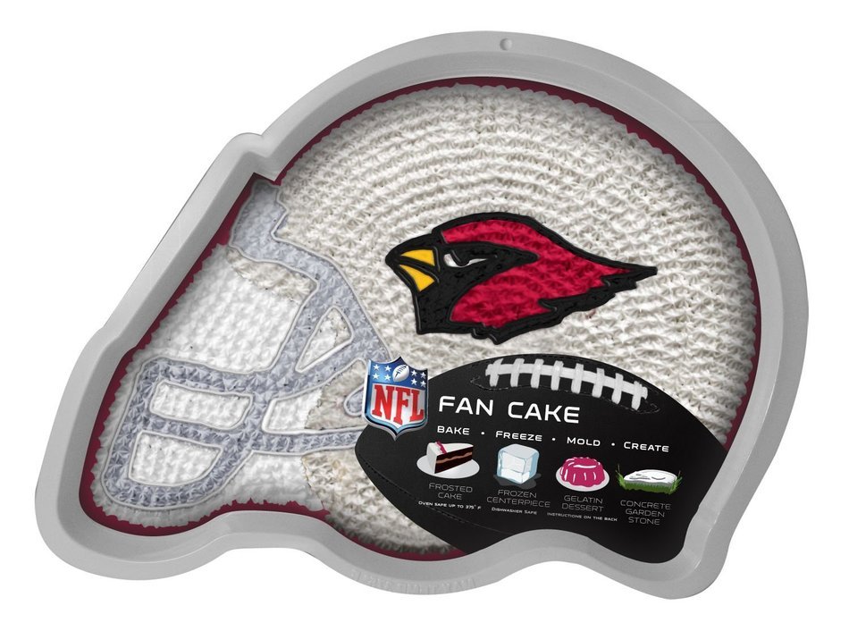 NFL Arizona Cardinals Fan Cakes Heat Resistant CPET Plastic Cake Pan N2