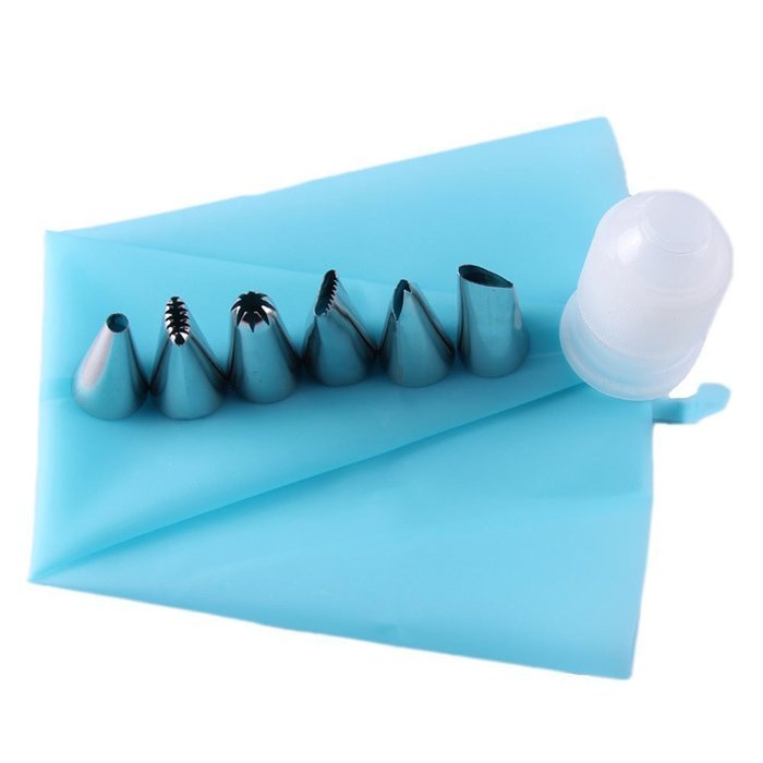 Agile-shop DIY Decorating Pastry Tips Tool Set Cream Cookie 8 in 1 Cake Decorating Set Cake