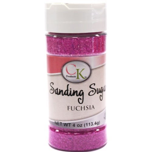 CK Products 78-505F Cake Decorating Sanding Sugar Bottle, 4 oz, Fuchsia
