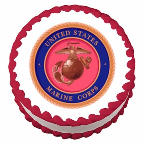 Marine Corp Emblem ~ Edible Image Cake / Cupcake Topper