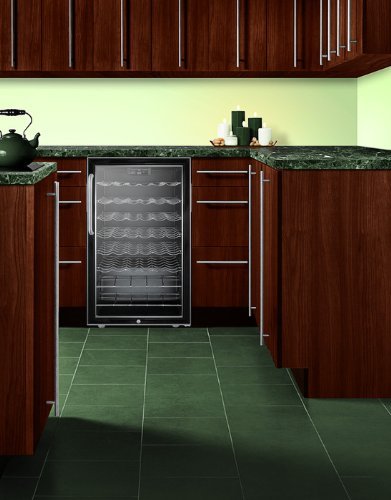 Summit SWC525LBI7TB: Commercially listed 20" wide wine cellar for built-in use, with lock, digital thermostat...