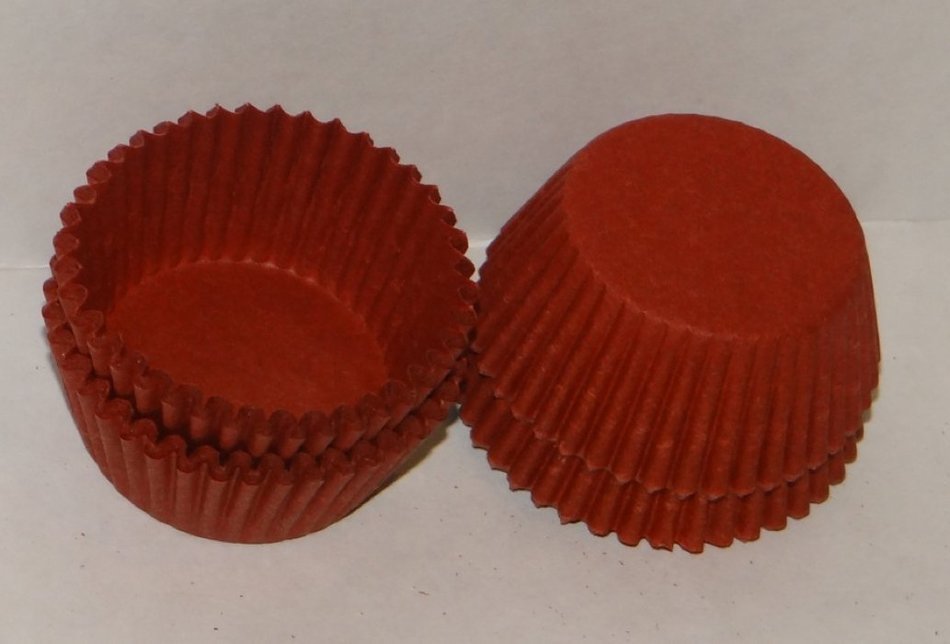 #5 Red Paper Candy Cup Cups 200 Pack Candy Making Supplies