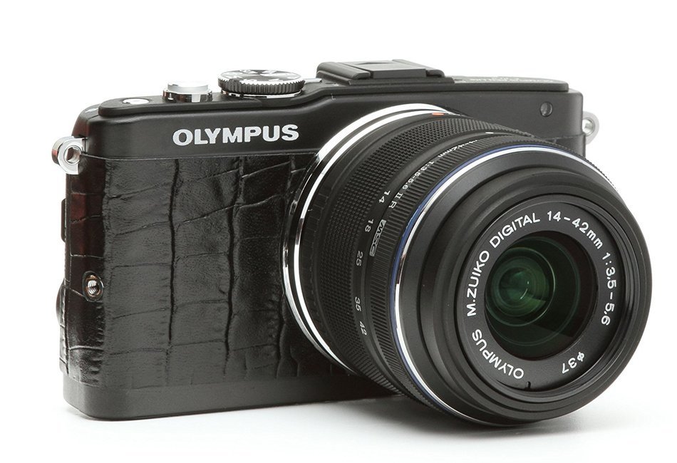 Japanhobbytool Olympus Pen E-PL5 & E-PL6 Camera Leather Decoration Sticker Leica1 type 4008 Black N12