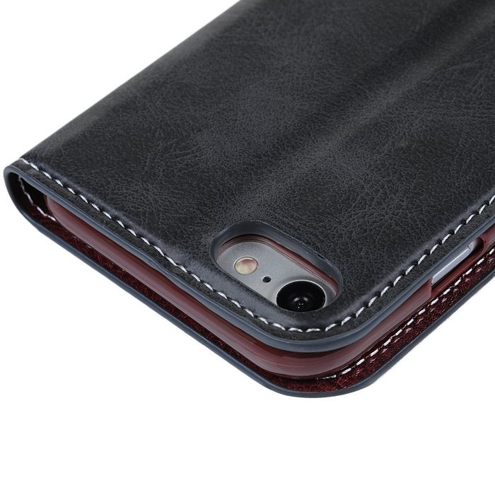 iPhone 7 Case (4.7 inch) - Book Style Wallet Stand Case Magnetic Smart Closure PU Leather Case Shockproof Soft... N31