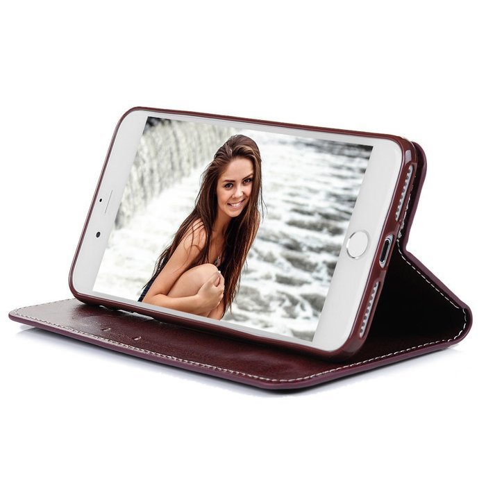 iPhone 7 Case (4.7 inch) - Book Style Wallet Stand Case Magnetic Smart Closure PU Leather Case Shockproof Soft... N32