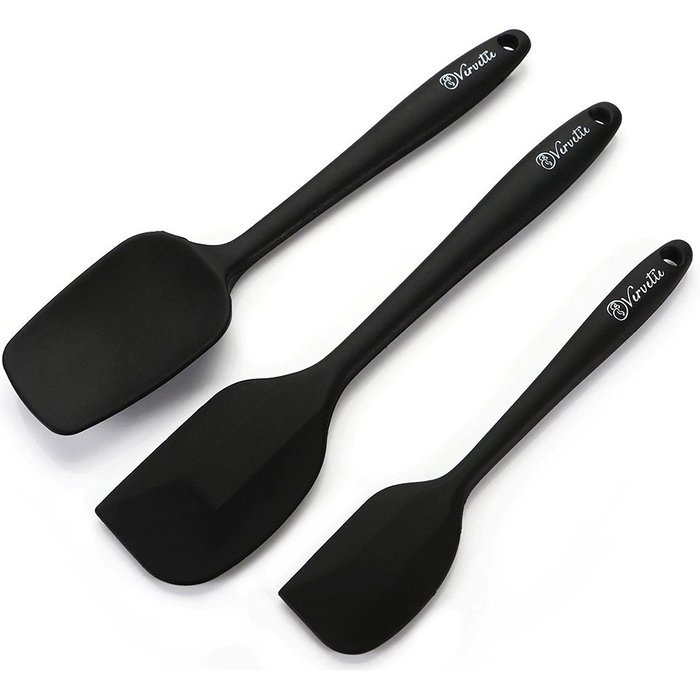 Vervetie Silicone Spatula Set One-Piece Design Kitchen Utensil Set, 3 ...