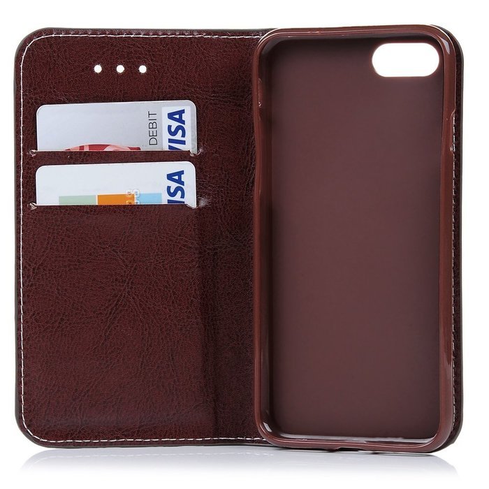 iPhone 7 Case (4.7 inch) - Book Style Wallet Stand Case Magnetic Smart Closure PU Leather Case Shockproof Soft... N35