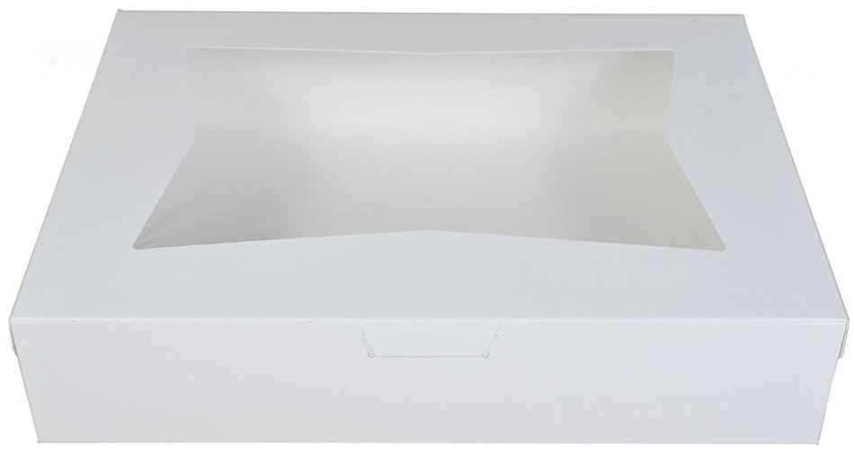 Southern Champion Tray 23133 Paperboard White Lock Corner Window Bakery ...