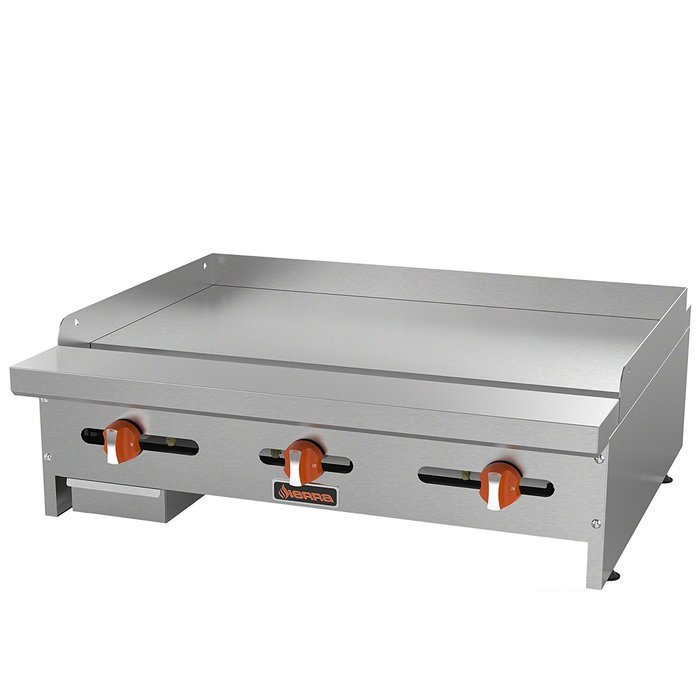 MVP Group SRMG-36 Gas Manual Griddle, 36", Grey