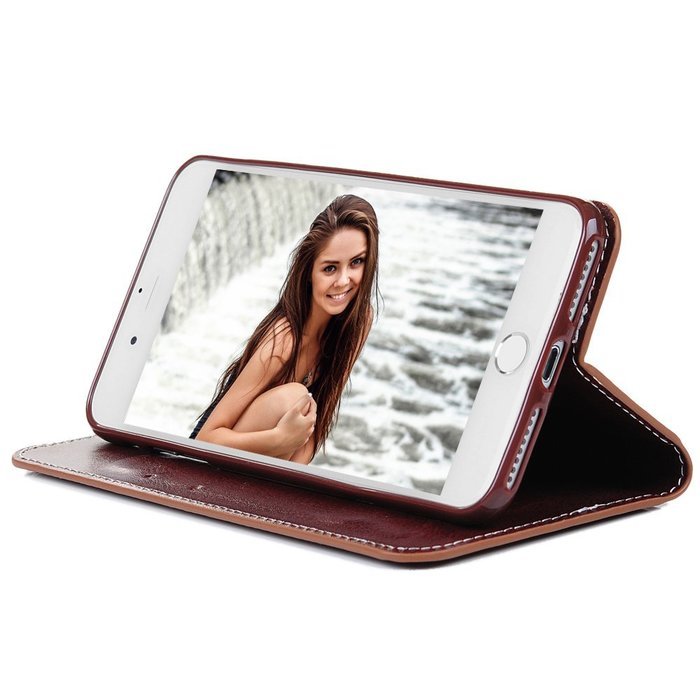 iPhone 7 Case (4.7 inch) - Book Style Wallet Stand Case Magnetic Smart Closure PU Leather Case Shockproof Soft... N38