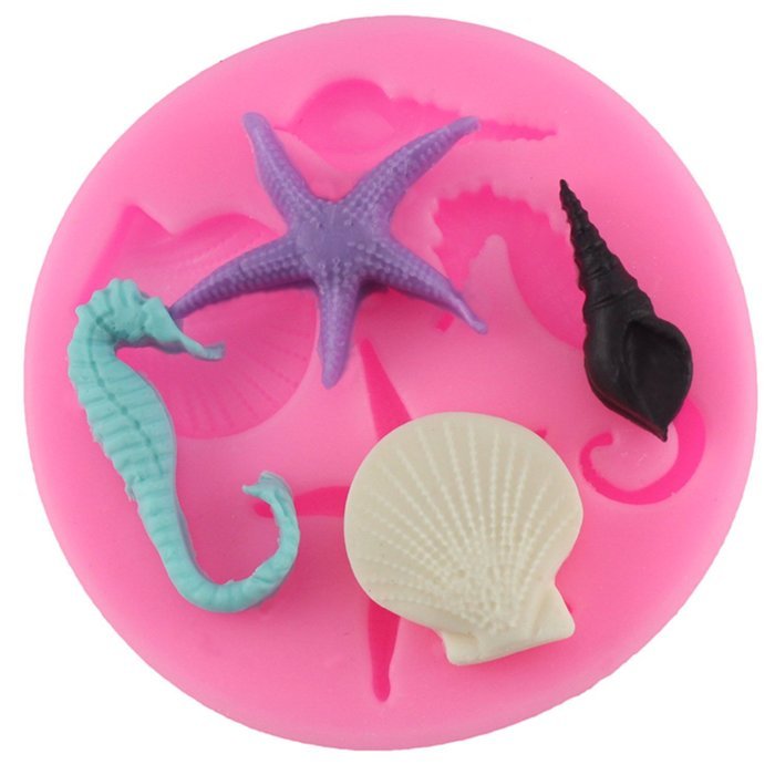 Mujiang Sea Silicone Candy Clay Gumpaste Sugar Fondant Molds N20