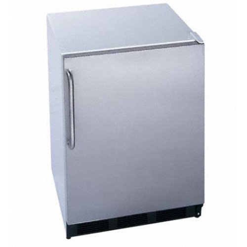 Summit AccuCold FF7SSTB 24" 5.5 cu. ft. Compact Refrigerator with Adjustable Shelves Deep Shelf Space Interior... N7