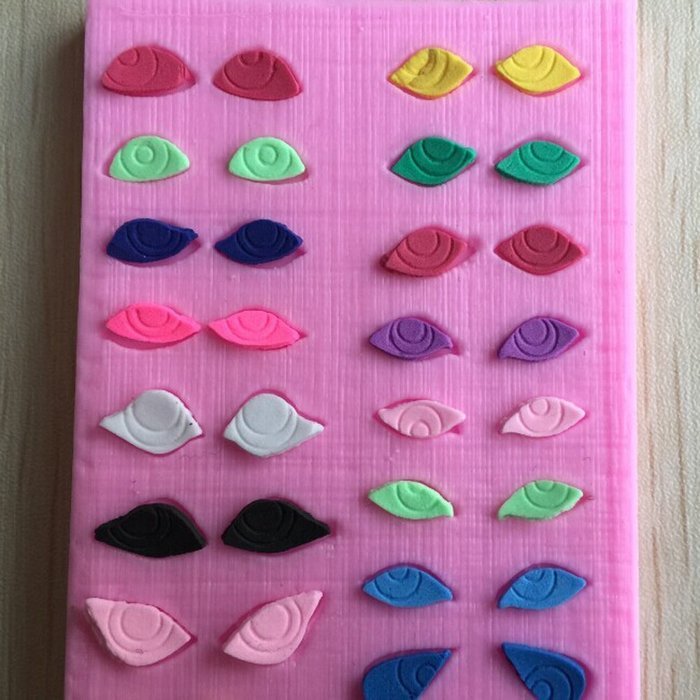 Karen Baking Different Kind Of Small Eyes Shape 3D Silicone Cake Mold For Cake Fondant Decorating N5