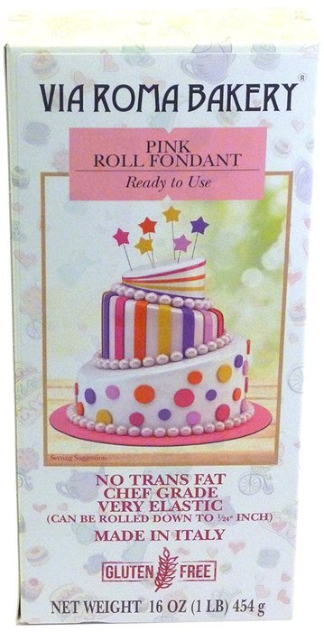 Via Roma Bakery Made in Italy Roll Fondant, 1.5 lb., White N14