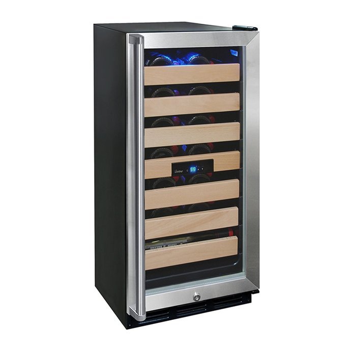 Vinotemp VNTVT-26SB-ID 26-Bottle Wine Cooler with Interior Display N4