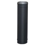 8'' x 24'' HeatFab Single Wall Black Stovepipe - 2805B