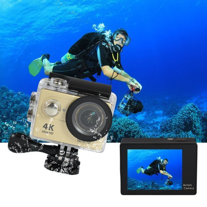 Action camera H9 Ultra HD 4K / 25fps WiFi 2.0" 170D pro Helmet Cam underwater waterproof camera go Sport cam (... N3